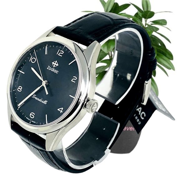 🌸NWT Zodiac 🌸🔥🔥🔥Grandville Alligator Leather Watch ZO9301 - Picture 5 of 9